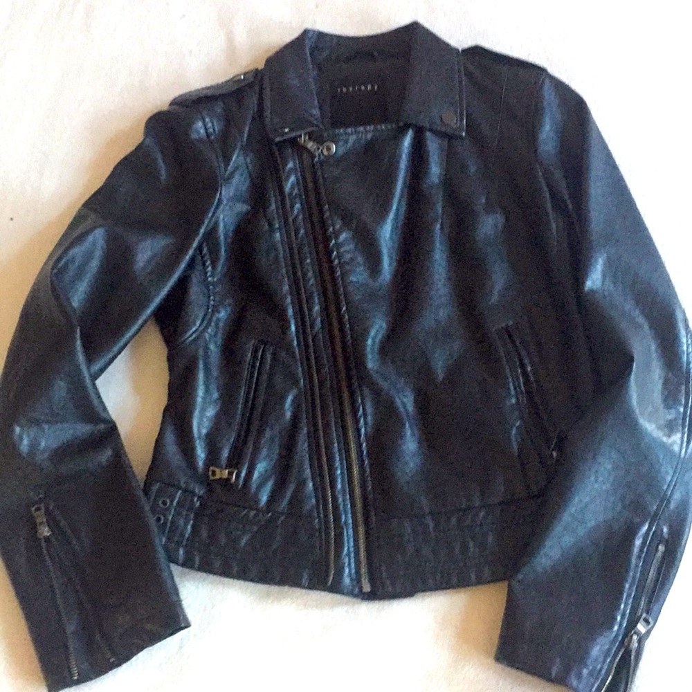 Black Vegan Leather Jacket